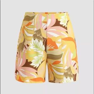 NWT Floral Shorts High Wasted Size XL